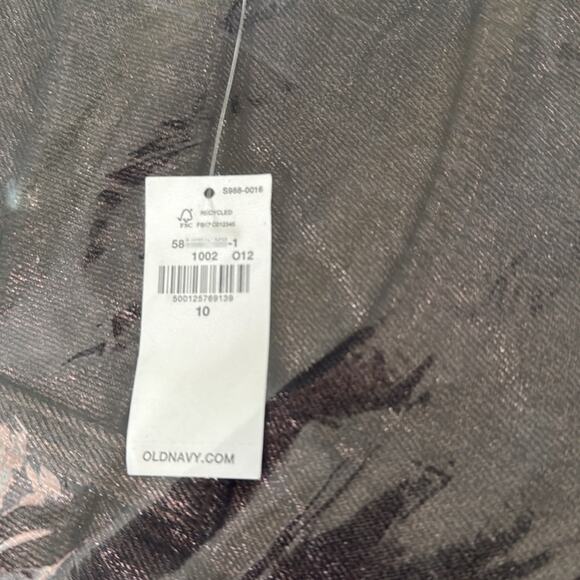 Old Navy black shine High-Waisted Shine OG Loose Jeans - Picture 13 of 13